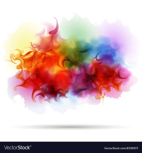 Abstract splash colorful smoke background Vector Image