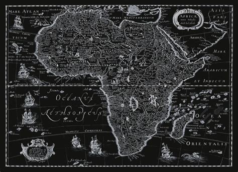 Map Of Africa Circa 1600s Old African Map Africae Nova | Etsy