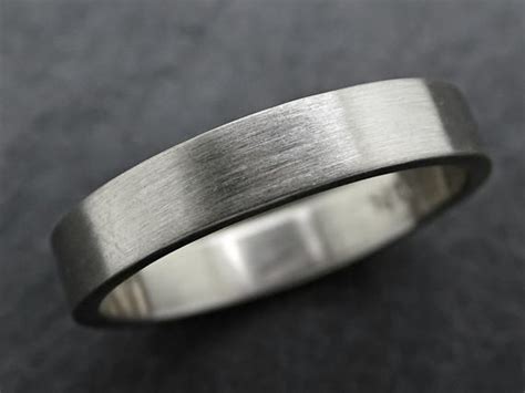 Palladium Mens Wedding Band - jenniemarieweddings