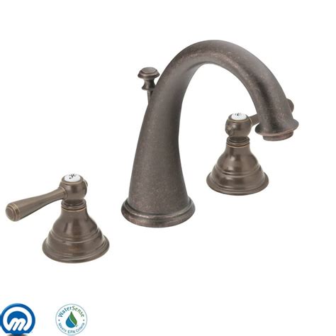 Moen T6125 Kingsley Double Handle Widespread Bathroom Faucet - Bronze ...