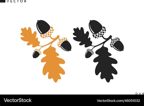 Oak tree Royalty Free Vector Image - VectorStock