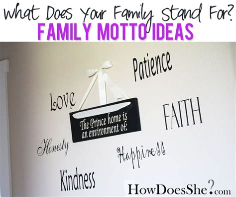 Family Motto Ideas