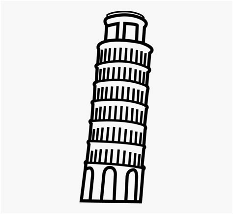 Leaning Tower Of Pisa Silhouette Clipart , Free Transparent Clipart ...