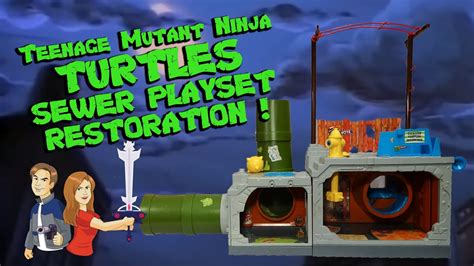 Teenage Mutant Ninja Turtles Sewer Playset Restoration! TMNT Vintage Toy - YouTube