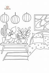 Home furniture coloring Pages For Adults  Online Or Printable sketch template