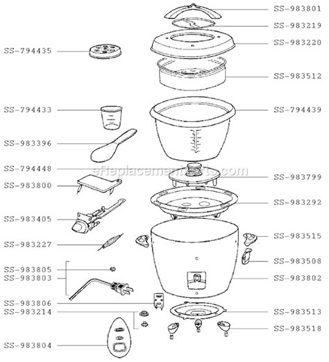 T-Fal 368240 Parts List and Diagram : eReplacementParts.com