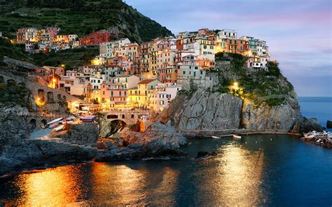 Image Liguria Cinque Terre park Italy Manarola Sea Cliff 1920x1200