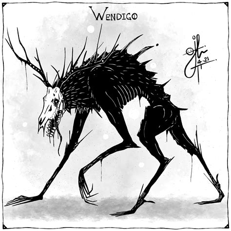 "Wendigo" - Always been fascinated by folklore and tried my hand at the Native American Wendigo ...