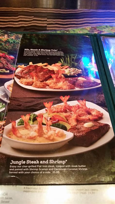 Rainforest Cafe Menu Prices