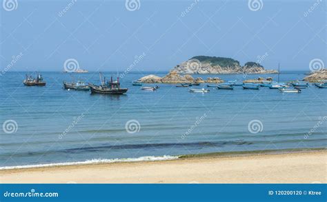 Beautiful Coastline of Weihai Stock Photo - Image of formed, cities ...