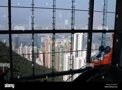 Hong Kong skyline from The Peak sky terrace building in Hong Kong, China Stock Photo - Alamy