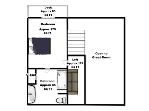 Casa Del Rio Upper Floor Floorplan