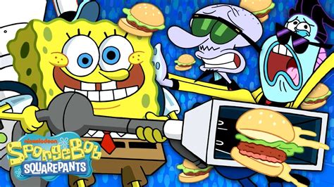 SpongeBob Sells Concert Krabby Patties 🎤🍔 New Episode "Krusty Koncessionaires" - YouTube