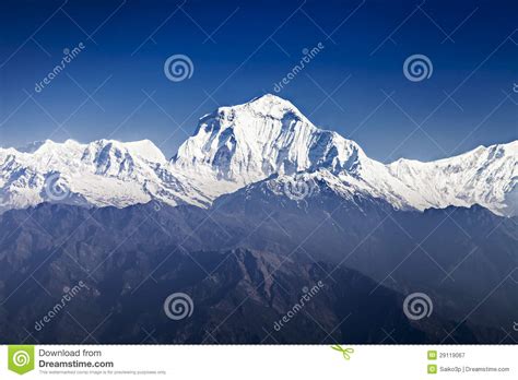 Dhaulagiri mountain stock image. Image of india, pass - 29119067