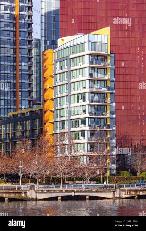 Waterfront architecture in False Creek Vancouver Canada Stock Photo - Alamy