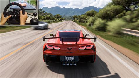 CHEVROLET CORVETTE ZR1!(829HP)| Forza Horizon 5 | Steering Wheel Gameplay - YouTube