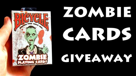 Zombie playing cards GIVEAWAY! - YouTube