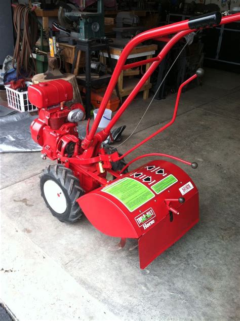 This is my dad's 1980 Troy Bilt Horse rotto tiller by Garden Way. A ...