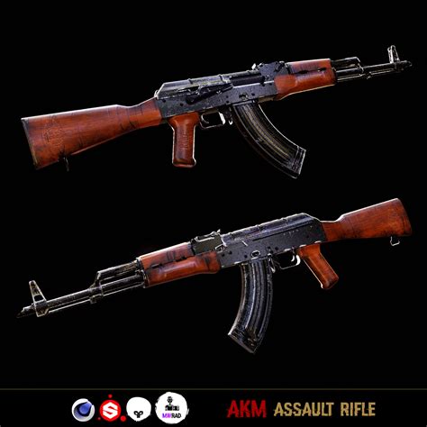 ArtStation - 🔥 Akm assault rifle 🔥