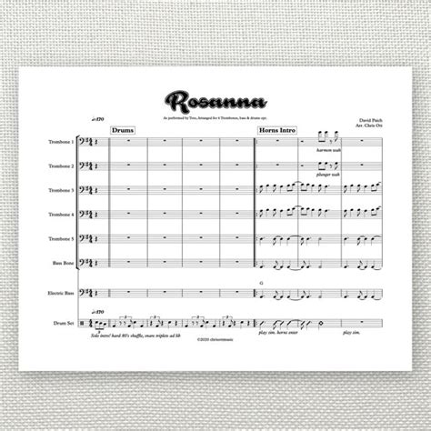 Trombone Ensemble Sheet Music