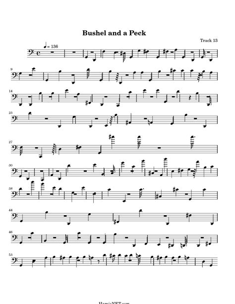 Bushel and a Peck Sheet Music - Bushel and a Peck Score • HamieNET.com