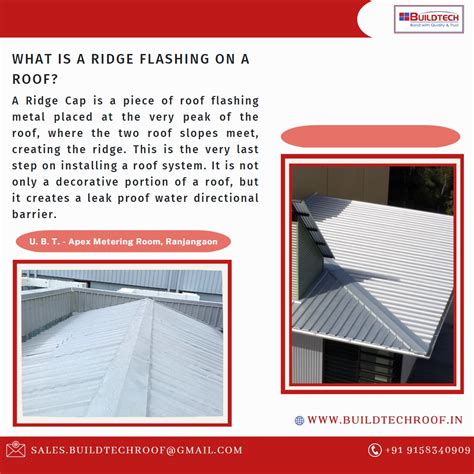 What is a ridge flashing on a roof? A Ridge C | Buildtech Group of Company- 08048033641