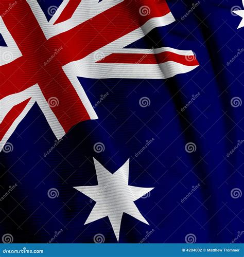 Australian Flag Closeup Stock Photography - Image: 4204002