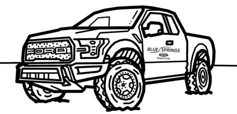 Ford Raptor Coloring Page Coloring Pages