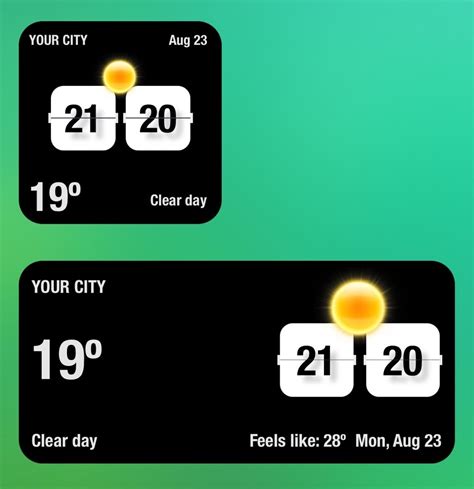 The best clock and weather widget for your iPhone (IOS) - Fuji Weather ...