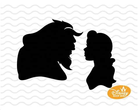 Disney Silhouetten, Die Schöne Und Das Biest, Disney Zeichnungen ...