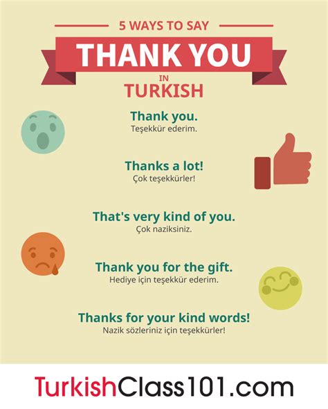 How to Say Thank You in Turkish - TurkishClass101