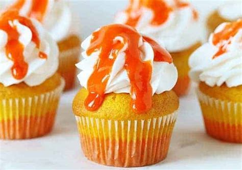 Candy Corn Cupcakes - i am baker