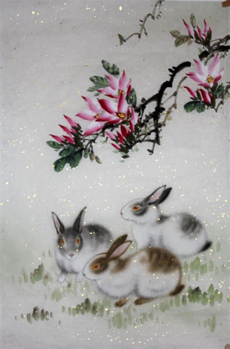 The Symbolic Meaning of Rabbit in Chinese Culture | Chinese Painting Blog