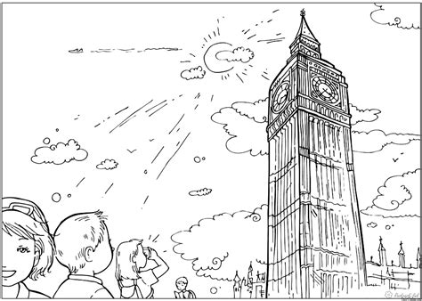 London Free Coloring pages online print.