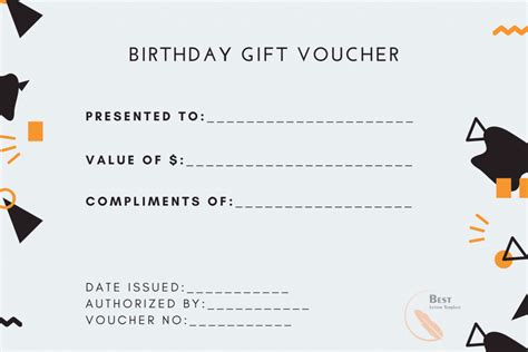 Free Blank Printable Gift Voucher Template in Word & PDF