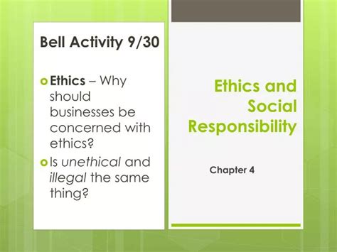 PPT - Ethics and Social Responsibility PowerPoint Presentation, free download - ID:2170487