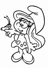 Smurfette Printable coloring Page  Download Print Or Color Online For sketch template