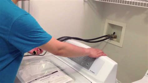 How to Install a Washing Machine LG WT4801CW - YouTube