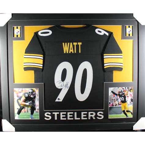 T. J. Watt Signed Custom Framed Jersey Display (Beckett) | Pristine Auction