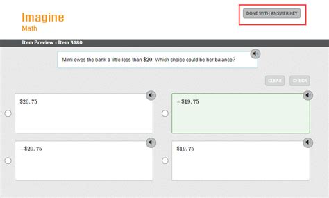 Viewing the Answer Key for Imagine Math 3+ exercises – Imagine Learning Help Center