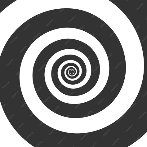 Premium Vector | Hypnotic spiral. hypnotic swirl circular, illustration ...