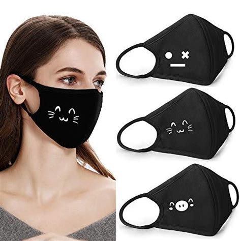 Coolha Cotton Dustproof Mouth Face Mask fashion mask cute masks Women Men Face cover Mouth Masks ...