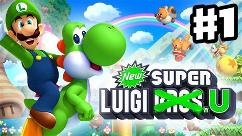 New Super Luigi U - Gameplay Walkthrough Part 1 - Acorn Plains (Nintendo Wii U DLC) - YouTube