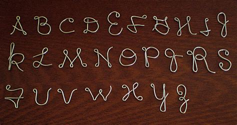 39 Wire Letters with DIY Instructions - Guide Patterns