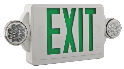 Exit Sign with Emergency Lights - Grainger