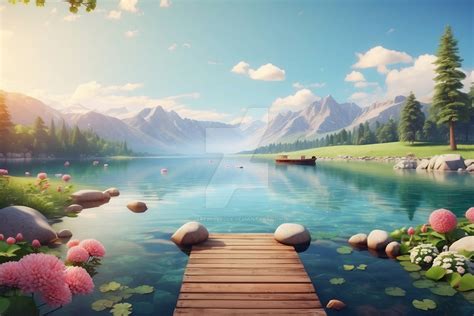 wallpaper lake scenery nature by xRebelYellx on DeviantArt