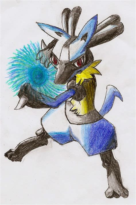 Lucario - Aura Sphere by zman170 on DeviantArt