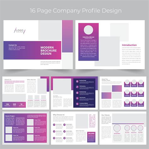 Company Profile Brochure Template 13739994 Vector Art at Vecteezy