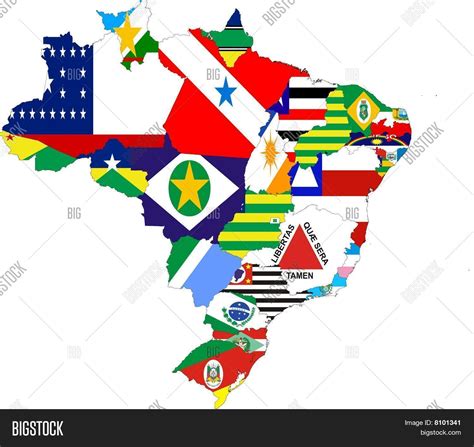 Brazil Map States Image & Photo (Free Trial) | Bigstock