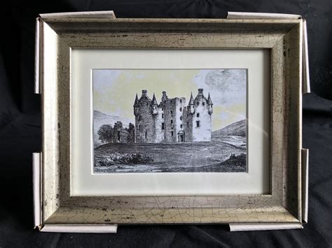 Framed photo of Leslie Castle, the Castle in 1849 - Leslie Castle Guesthouse